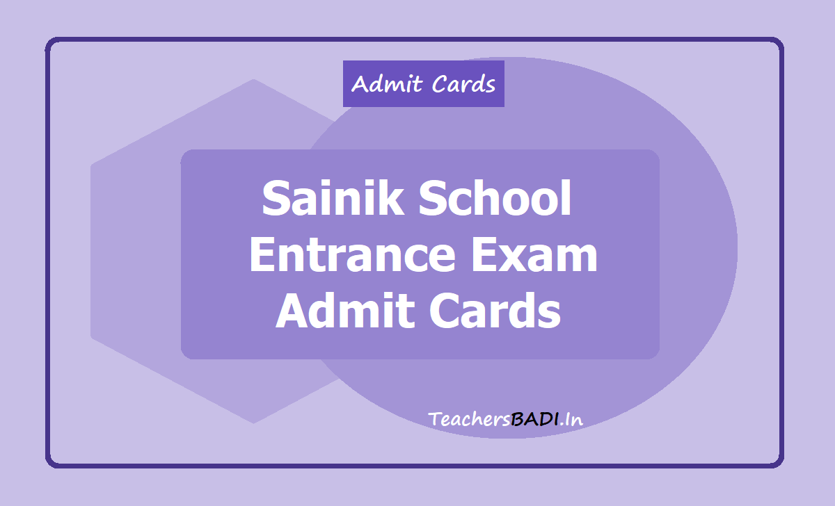 Read more about the article Sainik School Admit Card – 2024 (Direct Link)